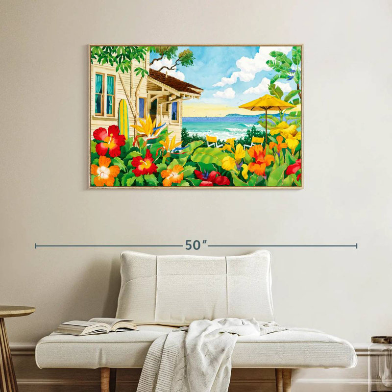 The Good Life, Cadre flottant en bois naturel, 40 po x 27 po