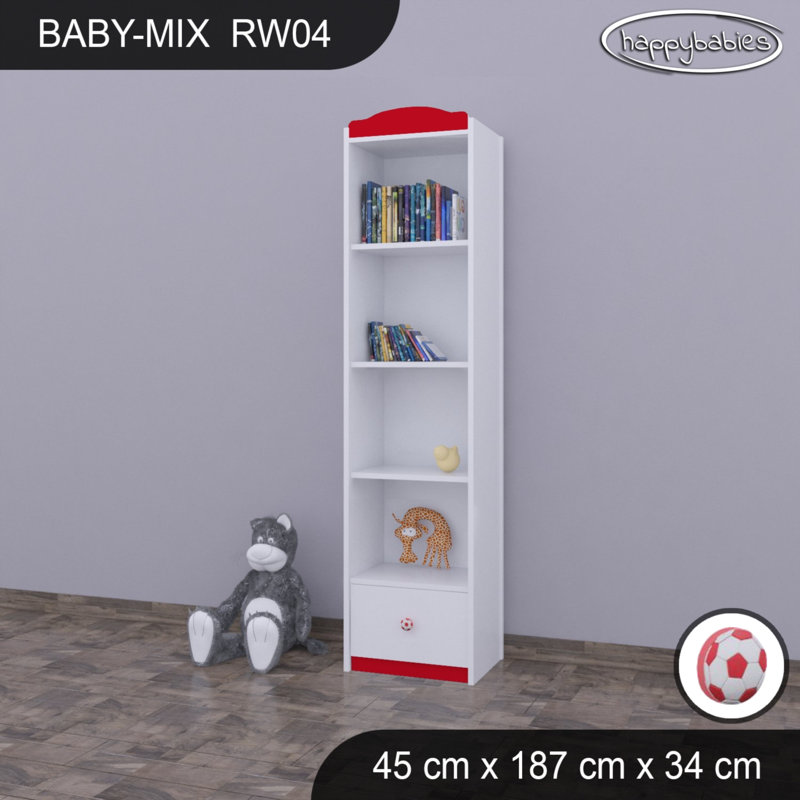 Baby Mix 187cm H Kids Cube, Red, 187cm H x 45cm W x 34cm D