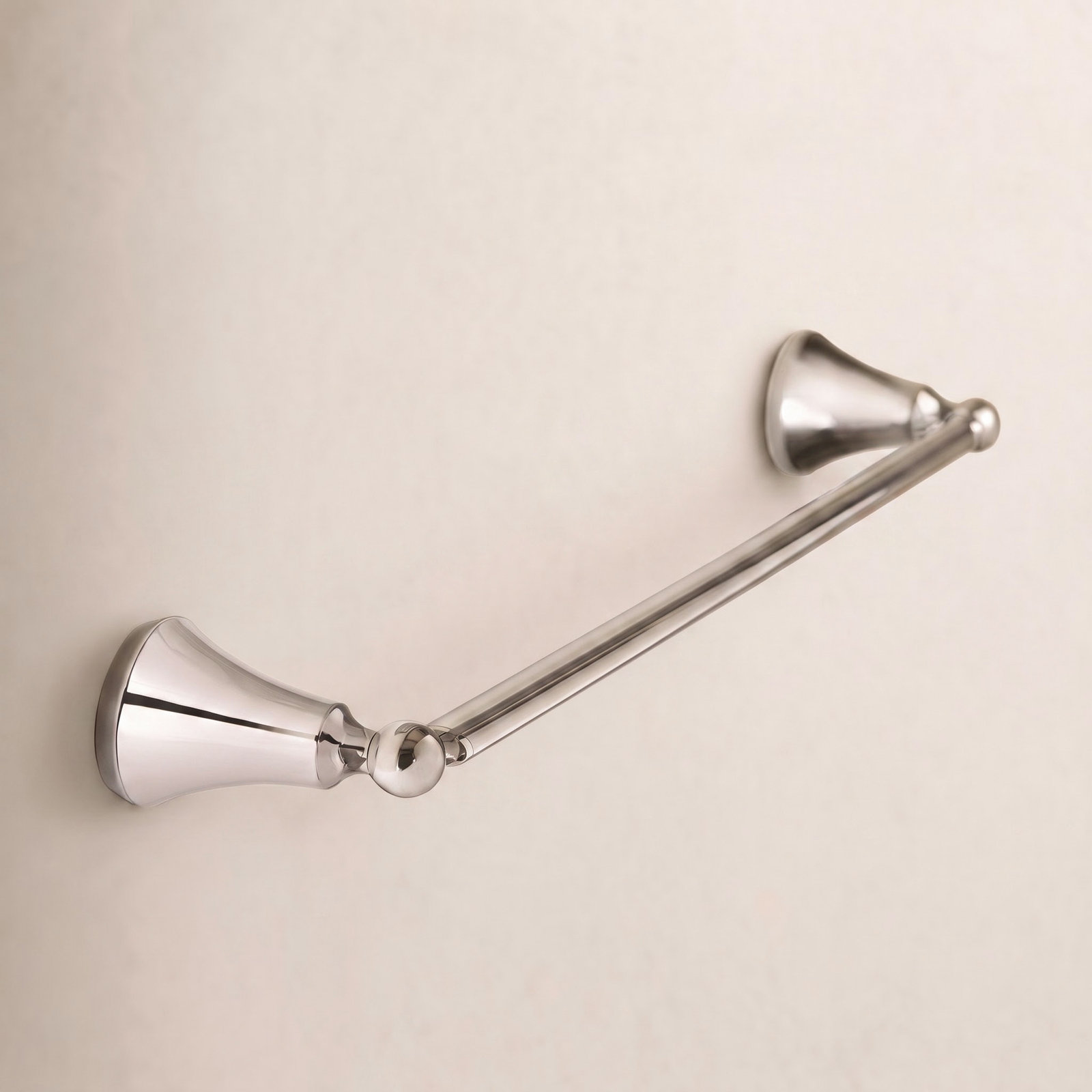 Wynford 24" Wall Mounted Towel Bar, Chrome