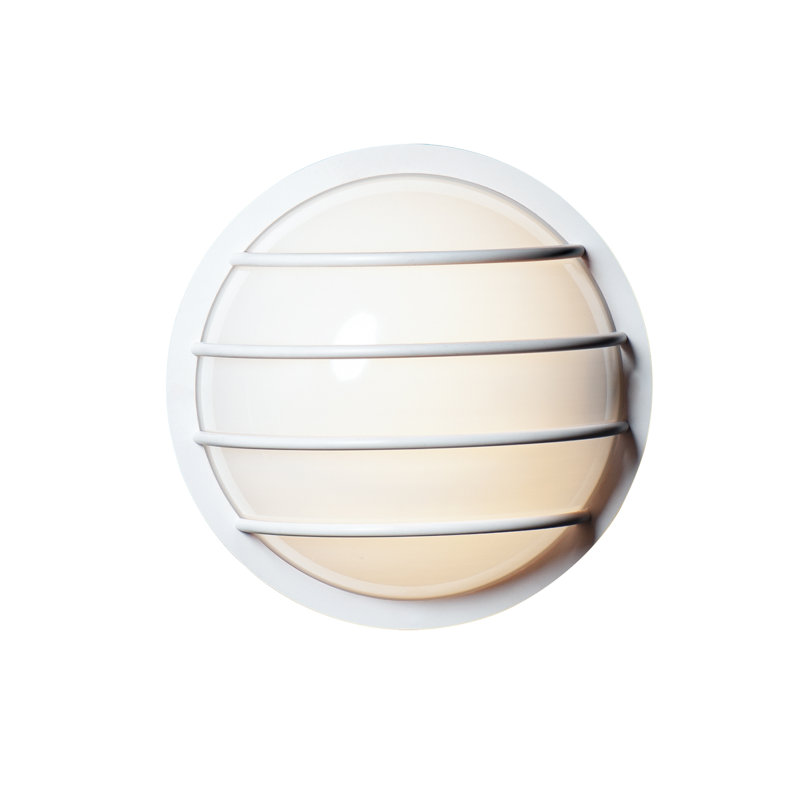Lanterne murale d’extérieur à del h 10,25 po blanc 1 ampoule Charboneau