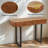 Solid Wood Entryway Table With Storage,Narrow Console Table With Fluted Design & Metal Legs, Functional Sofa Table For Hallway-1988846400