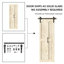 Portes de grange pliées en bois massif 84 po 84 po avec quincaillerie d'installation-98897140-110982131