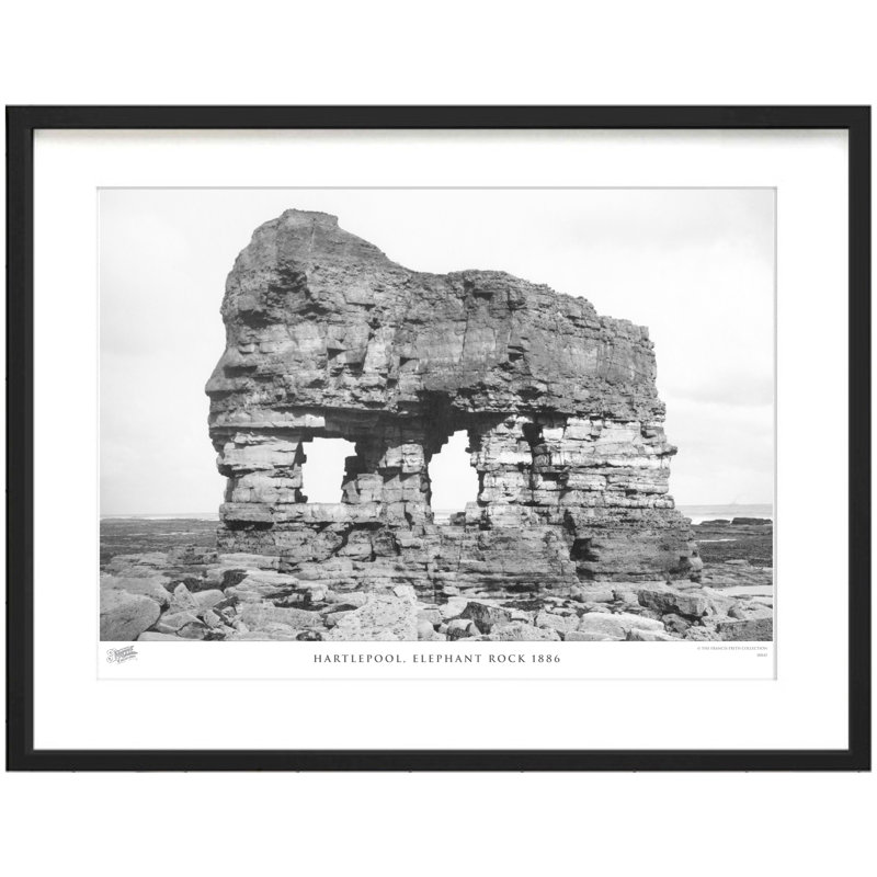 Chatsworth House, And Bridge (Through Trees) C1867 - Single Picture Frame Print, 45cm H x 60cm W x 2.3cm D