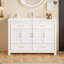 Ensemble de meuble-lavabo blanc 48 po avec lavabo en résine-241683520-241683523