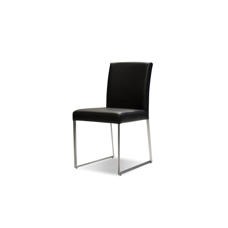 Chaise d'appoint rembourrée Tate, Noir