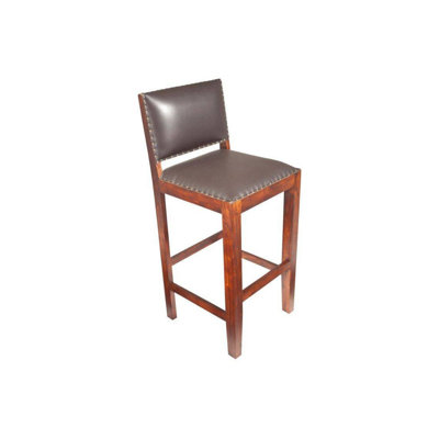 Oxford Upholstered Counter Stool with Solid Wood Frame