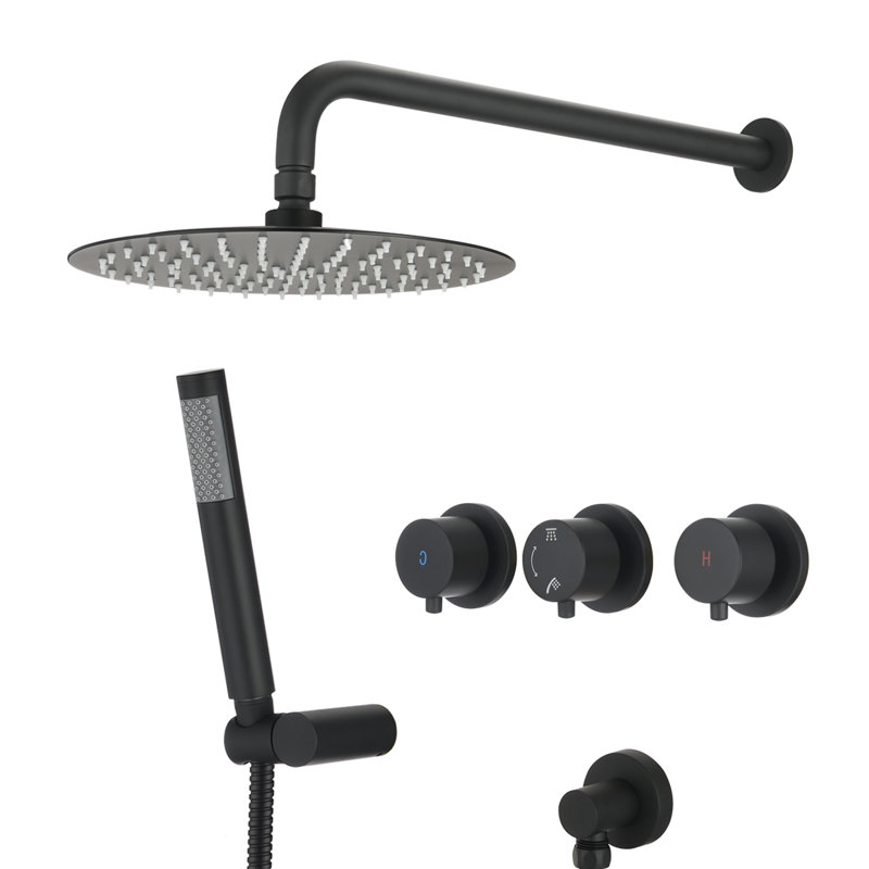 Système de douche complet avec valve brute Elin