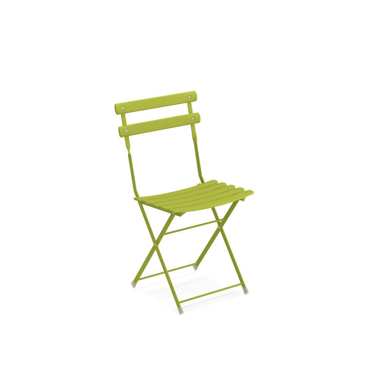 Mundubbera Steel Stackable Folding Chair Folding Chair Set, Green