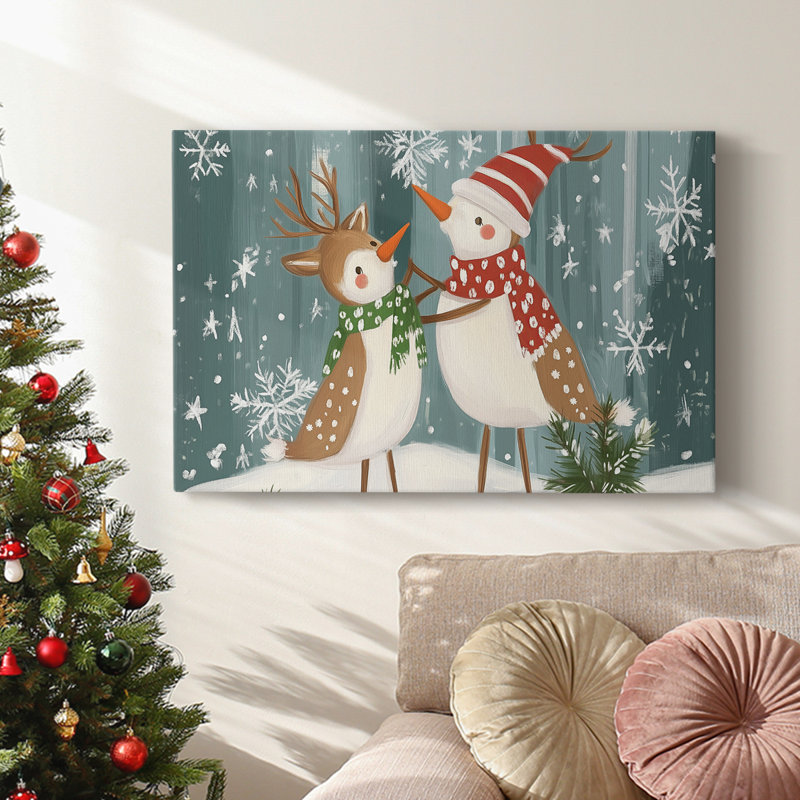Christmas Holiday Arts - Toile tendue avec châssis XMA171695, H 12 po x l 18 po
