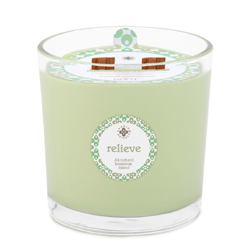 Bougie en pot parfumée Soulagement d'eucalyptus menthe