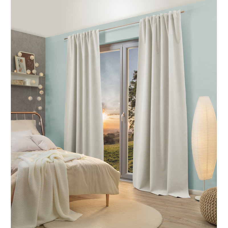 Srika Blackout Curtain Single Panel, 135cm wide x 175cm high