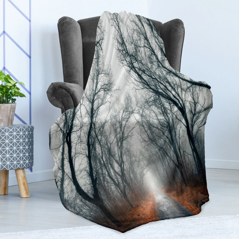 Hand Woven Throw Blanket, 50" W x 70" L