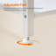 LED Narrow Nightstand With Charging Station Side Table