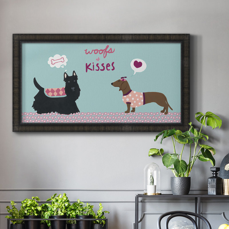 " Valendogs Collection C ", Black, 25" H x 45" W