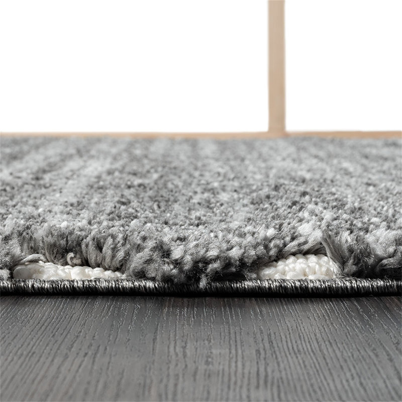 Tapis gris et crème Talas, Rectangle 5 pi x 7 pi