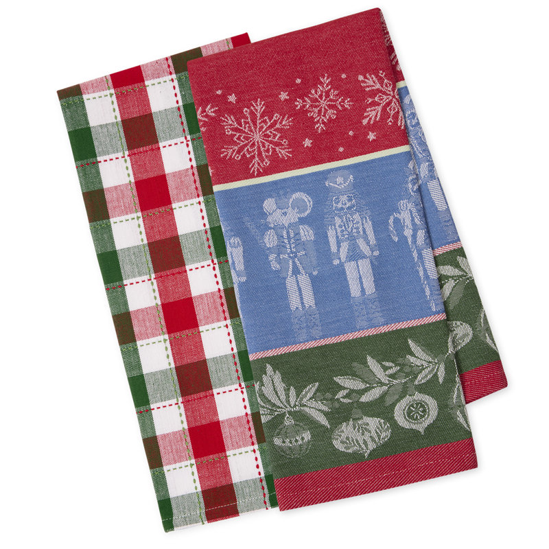 Tis the Season Dishtowel Set/2, Holiday Nutcrackers