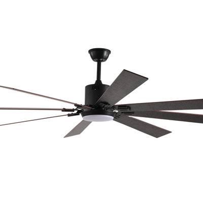 Ventilateur de plafond à DEL réglable de 72 po avec 8 pales et télécommande Luka