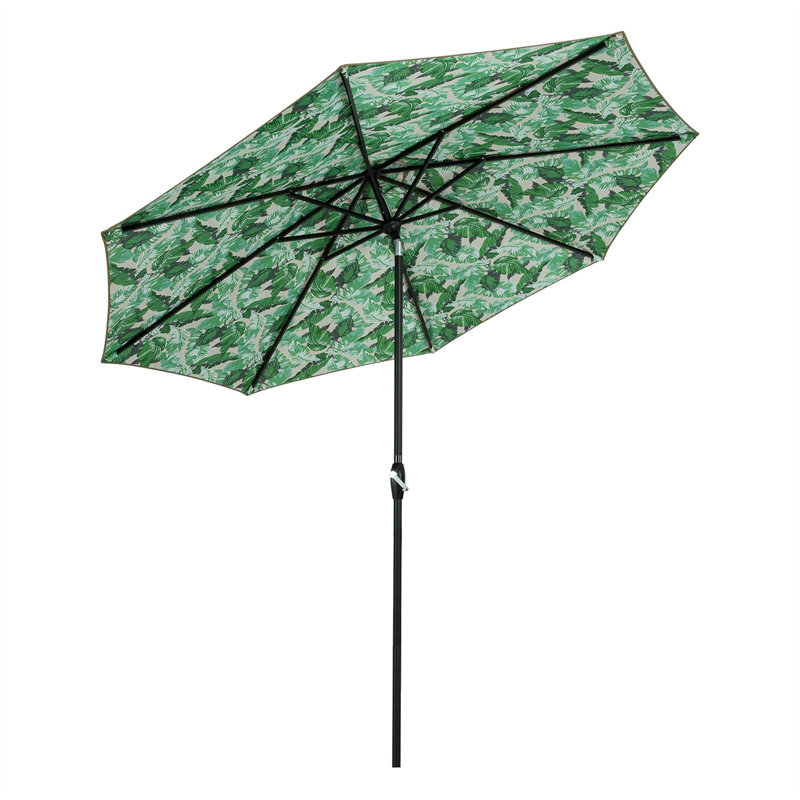 Parasol de marché hexagonal en polyester 10 '