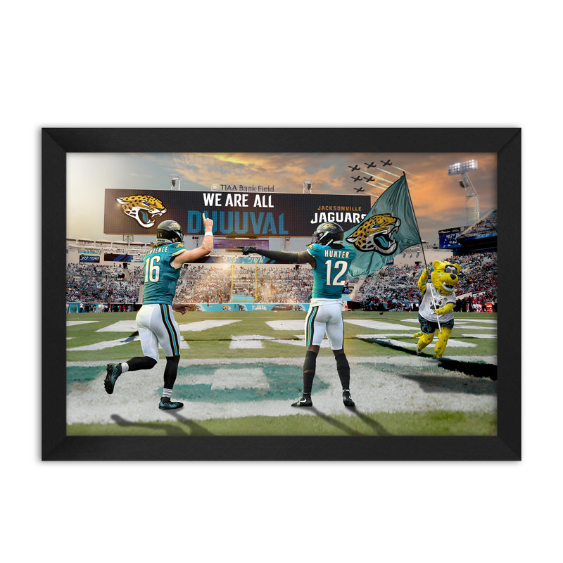 Affiche encadrée 14" x 20" des Jacksonville Jaguars (NFL) - 2 joueurs, NFL Jacksonville Jaguars