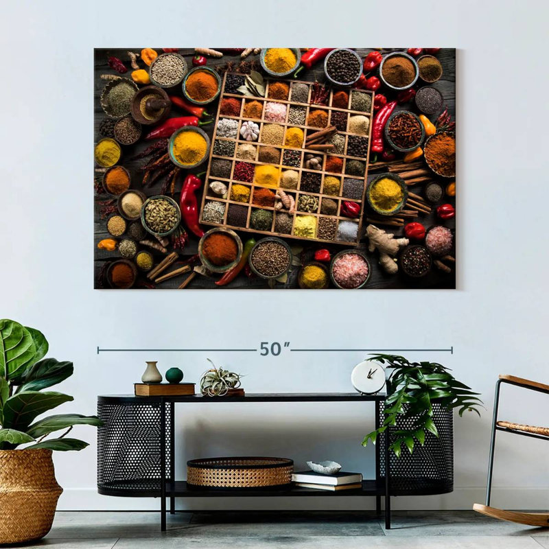 Yarlin Boxed Spices, 34" H x 51" W