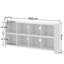 76cm H x 160cm W Metal Cube Bookcase-1107924827