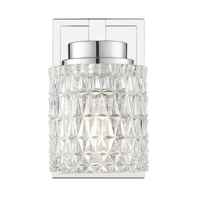 Danika 8 inch Chrome 1 Light Wall Sconce