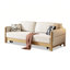 Canapé-lit en lin beige-1867900624