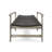 WOOD + WICKER CHAISE LOUNGE
