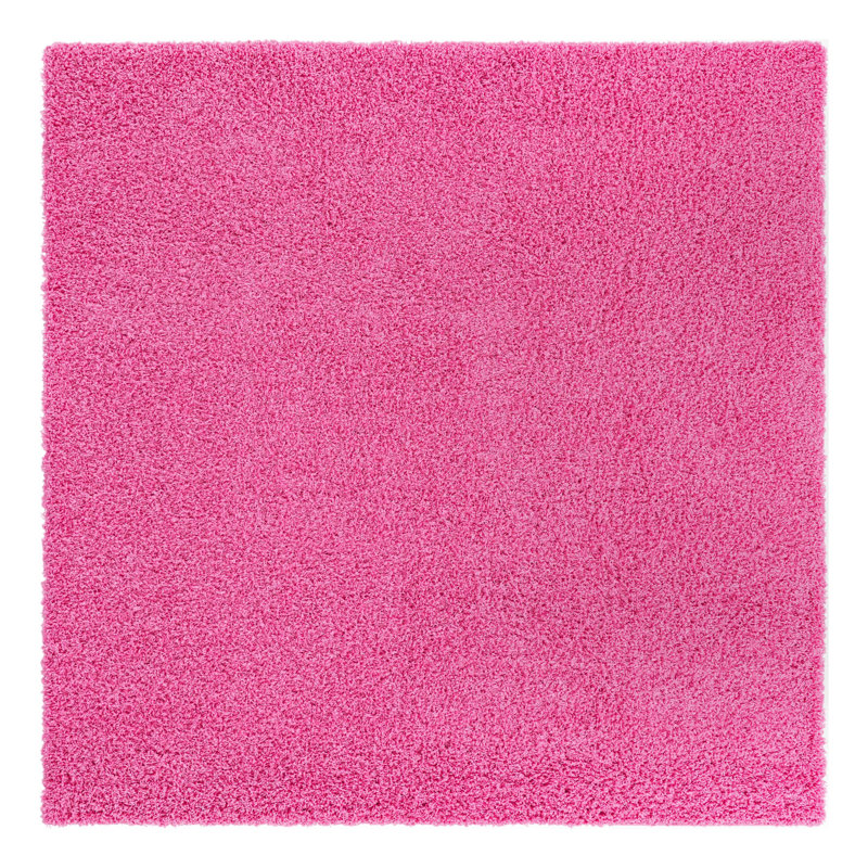 Tapis rose Angeline Taffy, Carré 7 pi 10 po, Rose tire