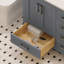 Meuble-lavabo simple 36 po avec comptoir en quartz blanc Rooh-87758939