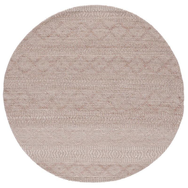 Bouwhuis Flatweave Geometric Indoor Rug, Round 6'