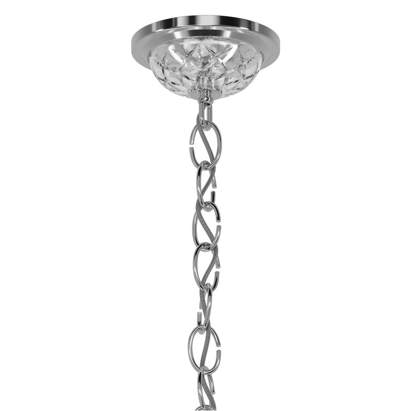 Century 20 - Light Chandelier, Polished Silver