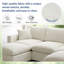 Canapé modulaire Cloud Couch, canapé modulaire convertible à siège profond pour le salon, canapé modulaire rembourré en duvet moelleux avec repose-pieds mobile-356463940-354315961