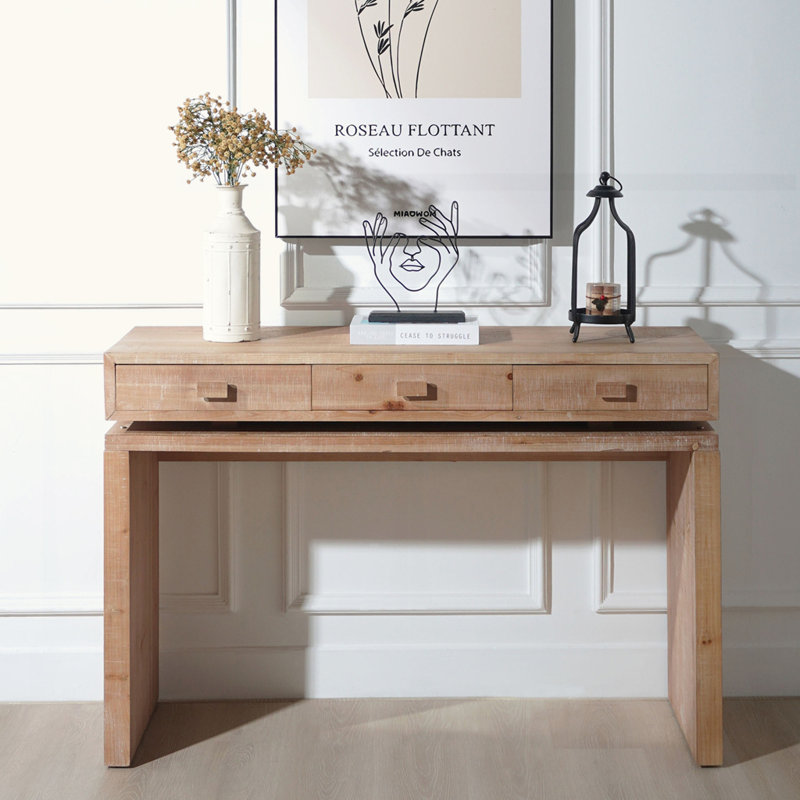 Rustic Wooden Console Table