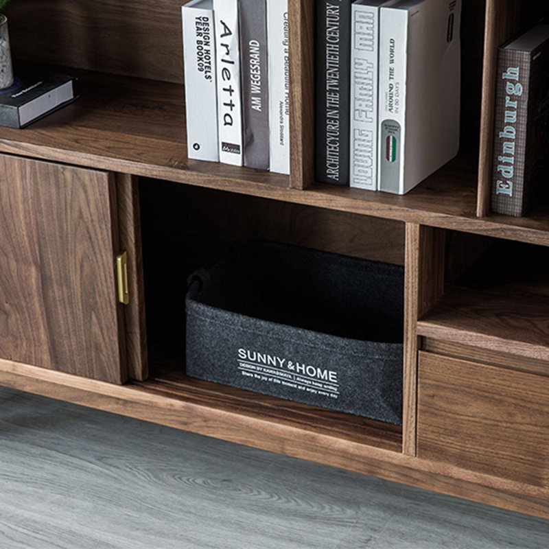 Unique design of solid wood bookcase