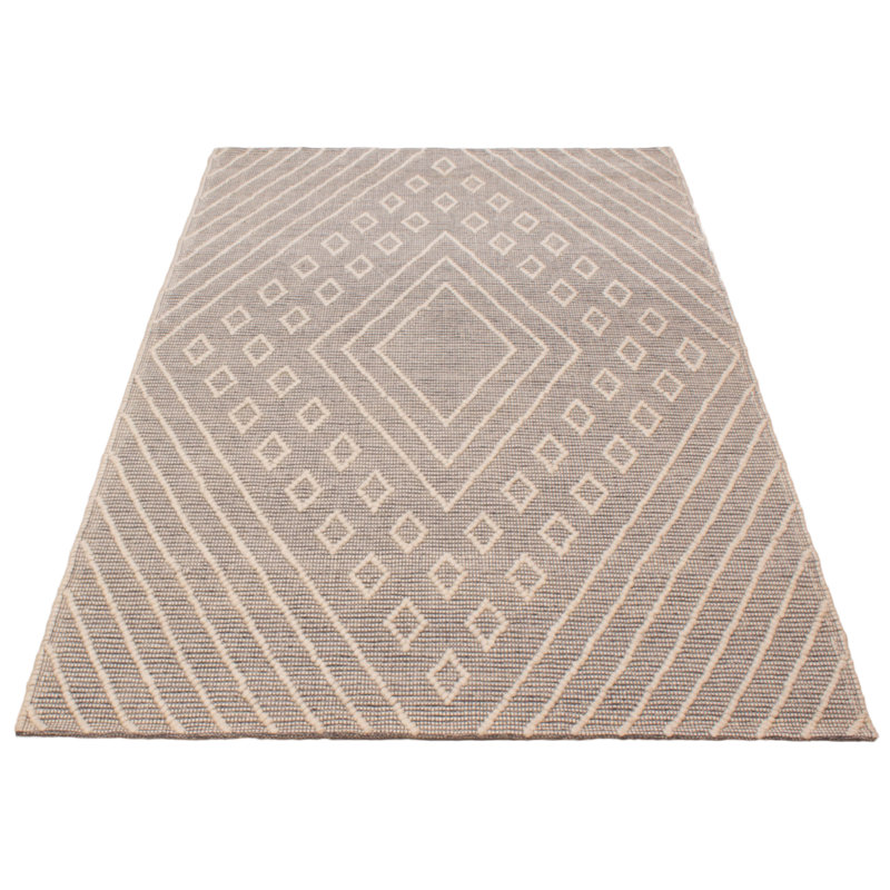 Sundari Wool Geometric Indoor Rug, Rectangle 6'1" x 9'4"