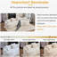 Canapé courbé désossé, canapé modulaire à compression de 110 po, blanc à haute densité, canapé-lit pour salon, salon, chambre à coucher, chenille-1850676669