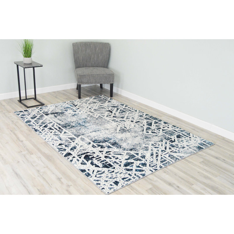 Abstract Indoor Rug, Rectangle 5'3" x 7'6"