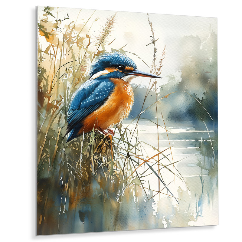 Jodiel - reproduction d'art moderne en métal, art mural oiseau en métal, H 20 po x l 12 po