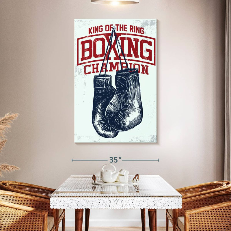 Sireci Boxing Champ Typography, 51" H x 34" W
