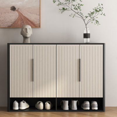 Armoire de rangement pour chaussures 30 paires avec tablettes réglables