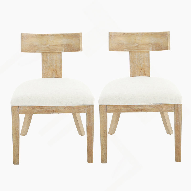 Chaise de salle à manger (ensemble de 2), Beige