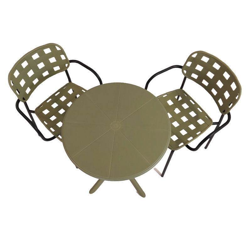 Bhim 2 - Person Dining Set, Green/Green/Green