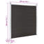 Minisink Fence Panel WPC 180x186 cm Black