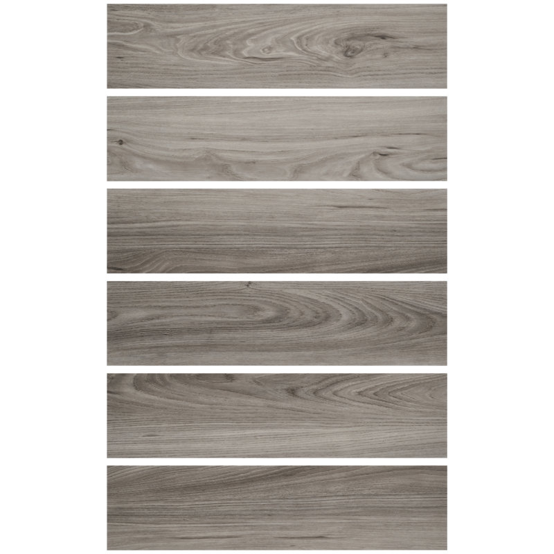 Heights XL Meadow 6 In. X 24 In. Loose Lay Matte Luxury Vinyl Floor Tile (16 Sq. Ft. / Case), Gray Wood