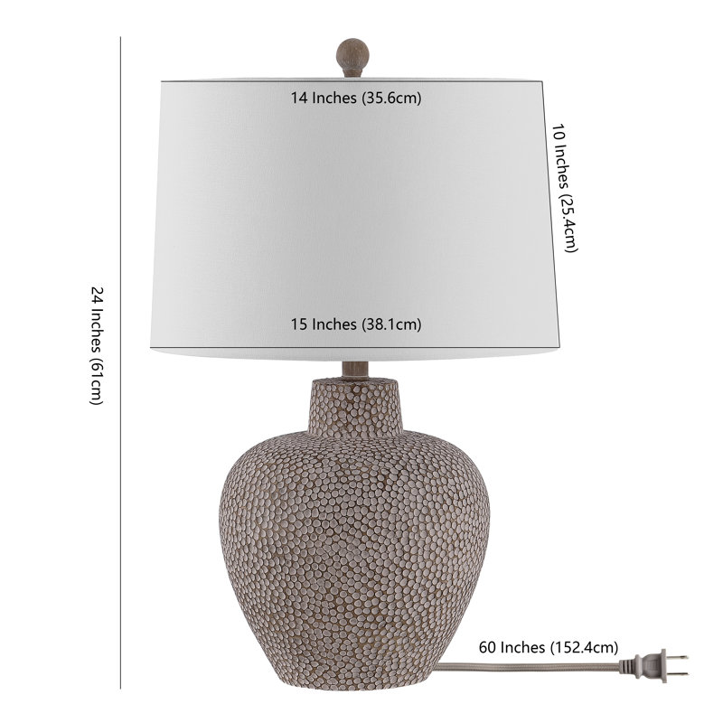 Lampe de table 24 po brune
