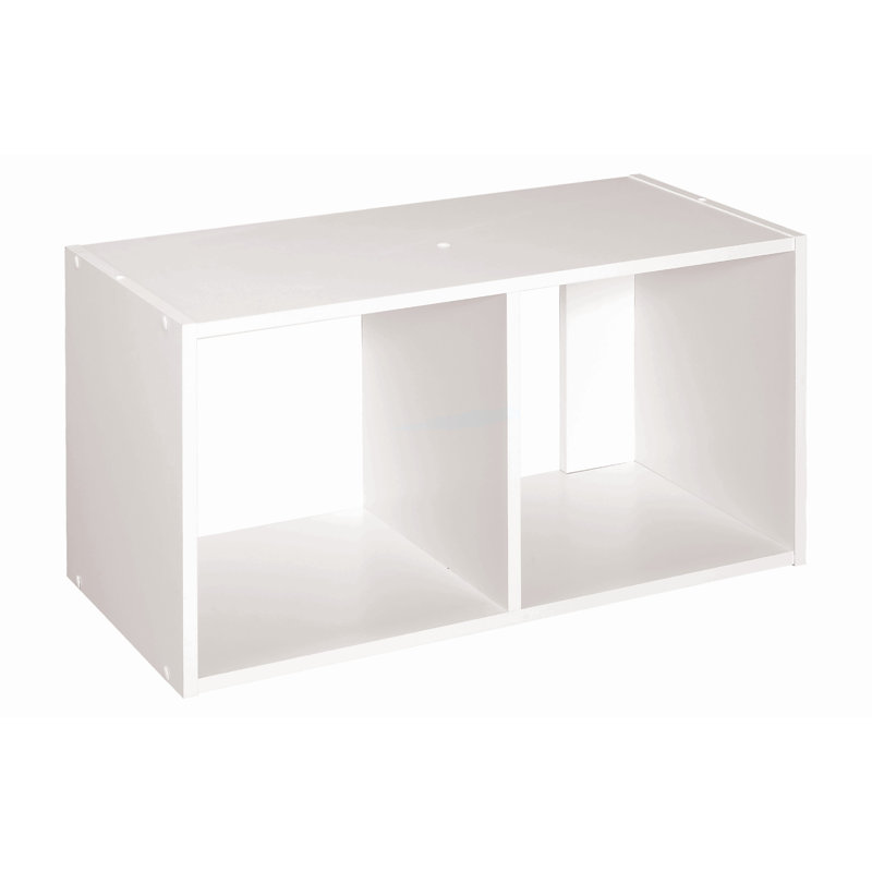 Cubeicals 12.36'' H x 24.09'' W 2-Cube Bookcase, White