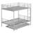 Metal Bunk Bed With Trundle-1069076562