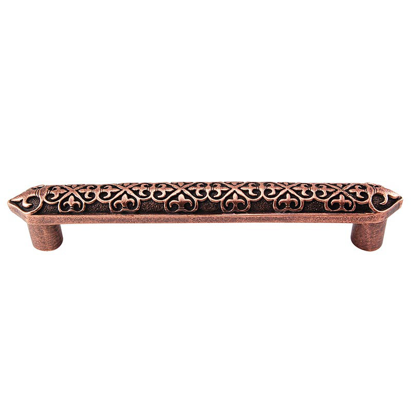 Fleur De Lis Bar / Handle Pull, Antique Copper