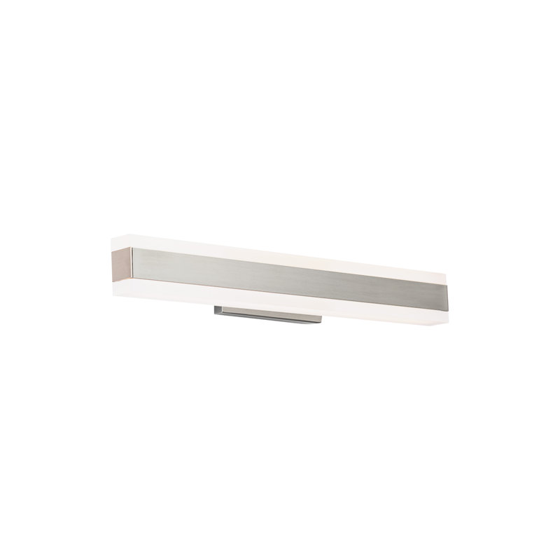 Sleek 19" Brushed Nickel LED Vanity Light for Outdoor Use